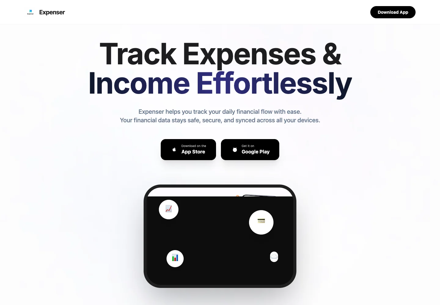 Expenser website capture