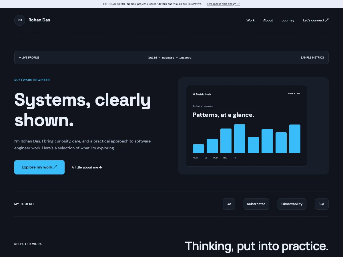 Dev Dashboard desktop demo