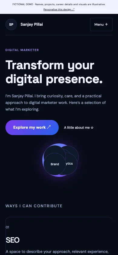 Orbit Studio mobile demo
