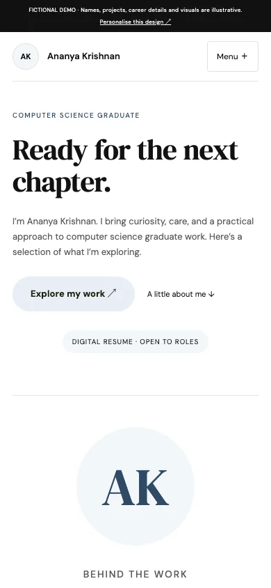 Resume Light mobile demo