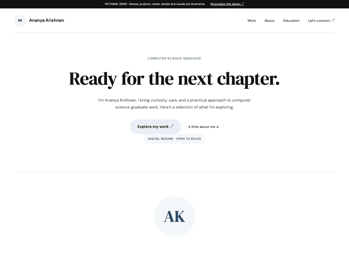 Resume Light desktop demo
