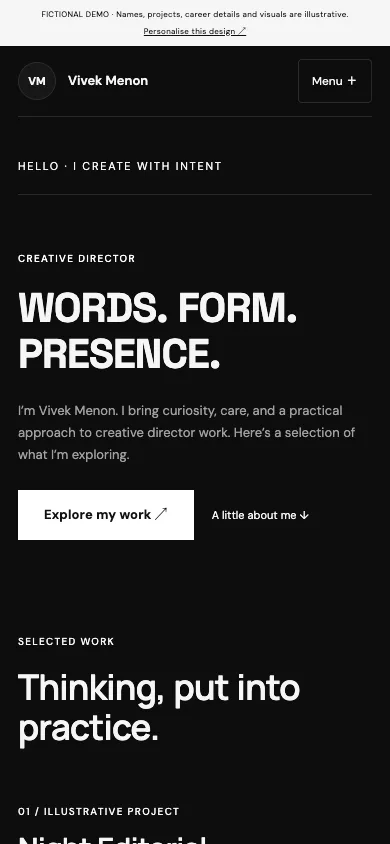 Type Mono mobile demo